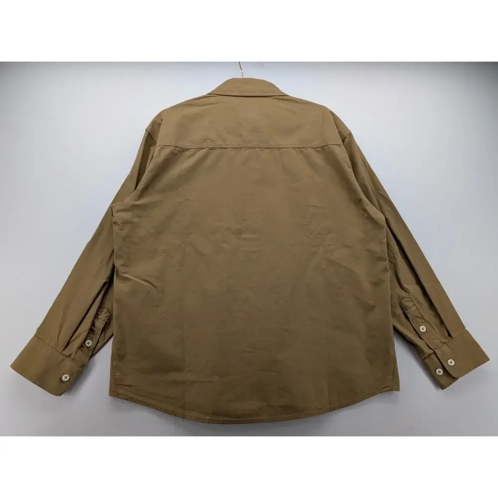 NWT Vans Women's Canvas Utility Shirt in Dachshund Brown size Small - Picture 9 of 9